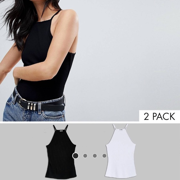 ASOS Tops - ASOS  Cami 2 pack ribbed square neck